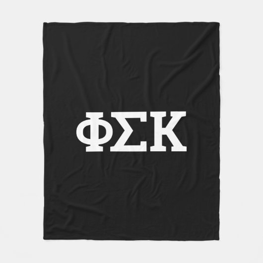 Phi Sigma Kappa Letters Fleece Deken (Voorkant)
