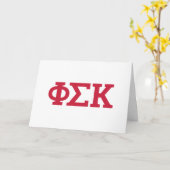 Phi Sigma Kappa Letters Kaart (Gele Bloem)