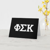Phi Sigma Kappa Letters Kaart (Gele Bloem)