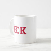 Phi Sigma Kappa Letters Koffiemok (Voorkant links)
