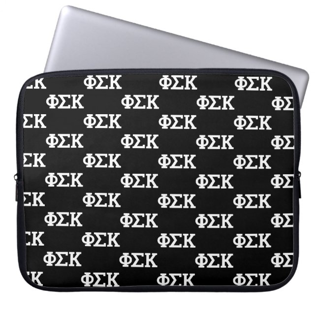 Phi Sigma Kappa Letters Laptop Sleeve (Voorkant)