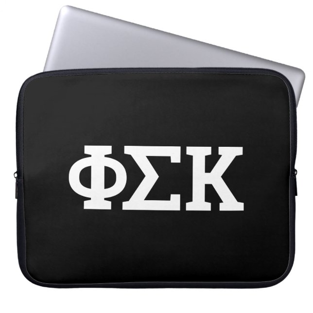 Phi Sigma Kappa Letters Laptop Sleeve (Voorkant)
