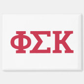 Phi Sigma Kappa Letters Magneet (Voorkant)