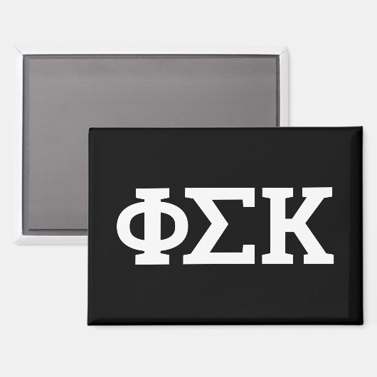 Phi Sigma Kappa Letters Magneet (Voorkant / Achterkant)