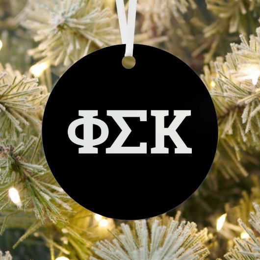 Phi Sigma Kappa Letters Metalen Ornament (Insitu)