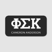 Phi Sigma Kappa Letters Naamplaatje (Voorkant)