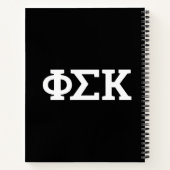 Phi Sigma Kappa Letters Notitieboek (Achterkant)
