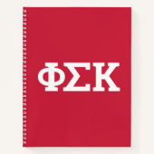 Phi Sigma Kappa Letters Notitieboek (Voorkant)