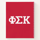 Phi Sigma Kappa Letters Notitieboek (Achterkant)