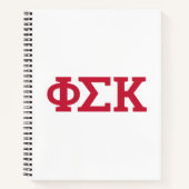 Phi Sigma Kappa Letters Notitieboek (Voorkant)