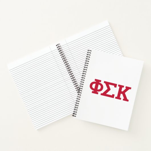 Phi Sigma Kappa Letters Notitieboek (Binnen)