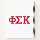 Phi Sigma Kappa Letters Notitieboek (Achterkant)