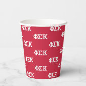 Phi Sigma Kappa Letters Papieren Bekers (Achterkant)
