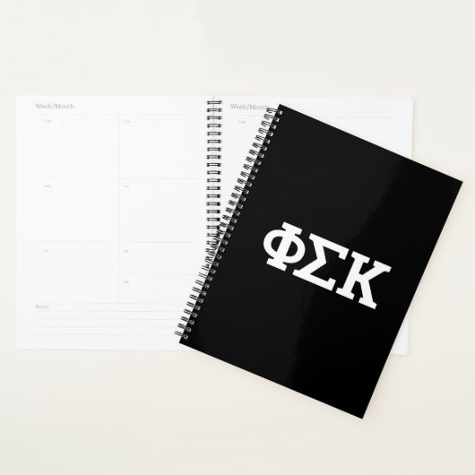 Phi Sigma Kappa Letters Planner (Display)