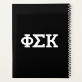 Phi Sigma Kappa Letters Planner (Achterkant)