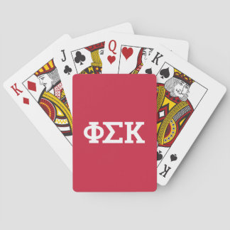 Phi Sigma Kappa Letters Pokerkaarten