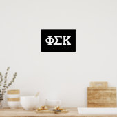 Phi Sigma Kappa Letters Poster (Keuken)