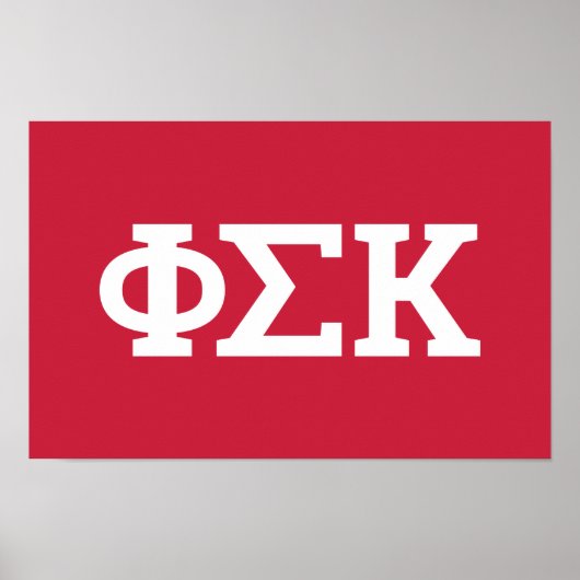 Phi Sigma Kappa Letters Poster (Voorkant)
