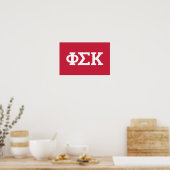 Phi Sigma Kappa Letters Poster (Keuken)