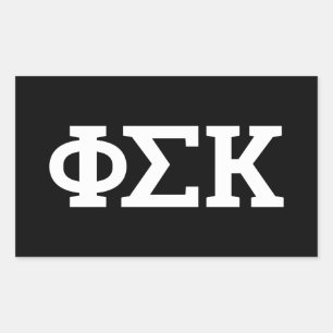 Phi Sigma Kappa Letters Rechthoekige Sticker