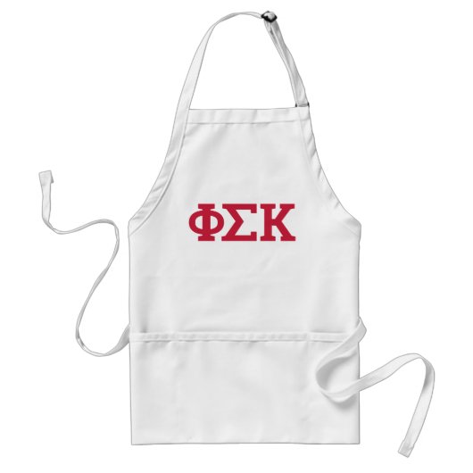 Phi Sigma Kappa Letters Standaard Schort (Voorkant)