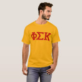 Phi Sigma Kappa Letters T-shirt (Voorkant volledig)