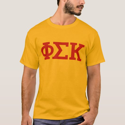 Phi Sigma Kappa Letters T-shirt (Voorkant)