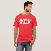Phi Sigma Kappa Letters T-shirt (Voorkant volledig)