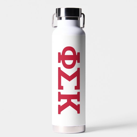 Phi Sigma Kappa Letters Waterfles (Voorkant)