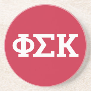Phi Sigma Kappa Letters Zandsteen Onderzetter