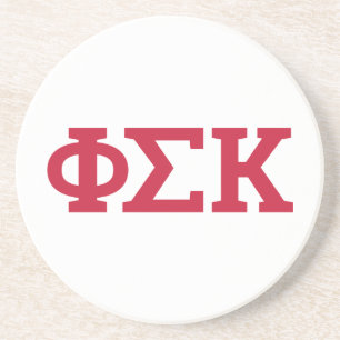 Phi Sigma Kappa Letters Zandsteen Onderzetter