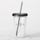 Phi Sigma Kappa-logo Acryl Drinkbeker (Achterkant)