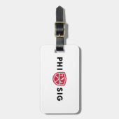 Phi Sigma Kappa-logo Bagagelabel (Voorkant verticaal)