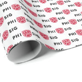 Phi Sigma Kappa-logo Cadeaupapier (Rol Hoek)