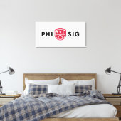 Phi Sigma Kappa-logo Canvas Afdruk (Insitu (Slaapkamer))