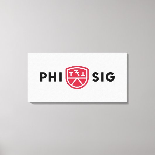 Phi Sigma Kappa-logo Canvas Afdruk (Voorkant)
