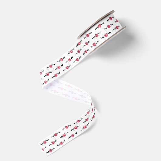 Phi Sigma Kappa-logo Grosgrain Lint (Achterkant)