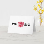 Phi Sigma Kappa-logo Kaart (Gele Bloem)