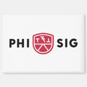 Phi Sigma Kappa-logo Magneet (Voorkant)