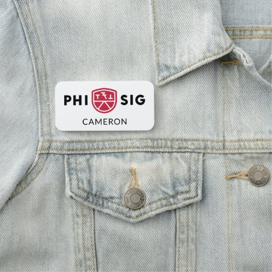 Phi Sigma Kappa-logo Naamplaatje (In situ)