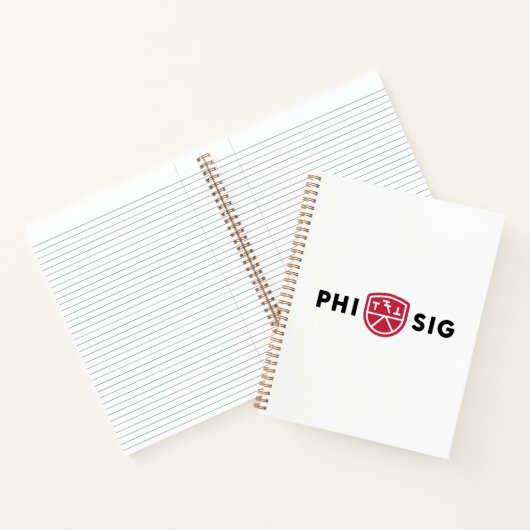 Phi Sigma Kappa-logo Notitieboek (Binnen)