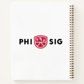 Phi Sigma Kappa-logo Notitieboek (Achterkant)