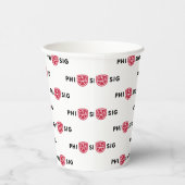 Phi Sigma Kappa-logo Papieren Bekers (Rechts)