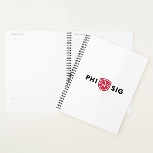 Phi Sigma Kappa-logo Planner (Display)