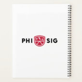 Phi Sigma Kappa-logo Planner (Achterkant)