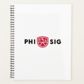 Phi Sigma Kappa-logo Planner (Voorkant)