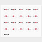 Phi Sigma Kappa-logo Ronde Sticker (Vel)