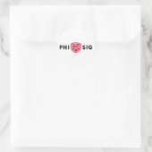 Phi Sigma Kappa-logo Ronde Sticker (Tas)