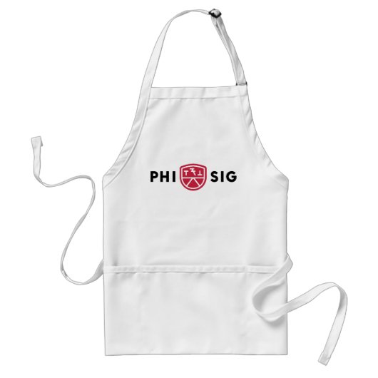 Phi Sigma Kappa-logo Standaard Schort (Voorkant)
