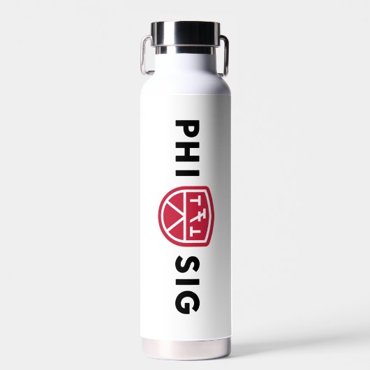 Phi Sigma Kappa-logo Waterfles (Voorkant)